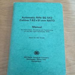 Livret d'instruction SIG 542 en anglais