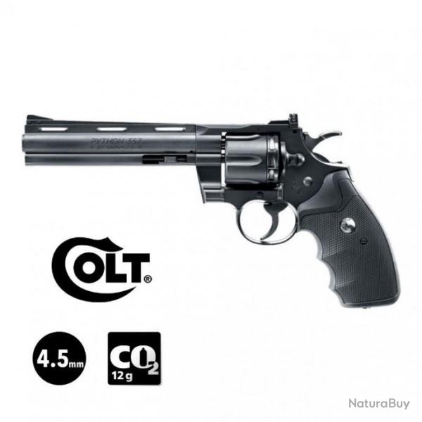 REVOLVER COLT PYTHON 6" Noir - 4.5mm PLOMB ou BB - CO