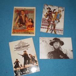 Lot de quatre cartes postales du genre WESTERN" ! Collection, cowboy, country, indien, farwest .