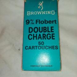 1 boite de 50 cartouches BROWNING  double charge calibre 9 mm FLOBERT