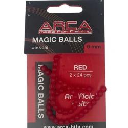 ARCA ESCHE ARTIFICIELLE MAGIC BALLS ARCA Rouge 6,00mm