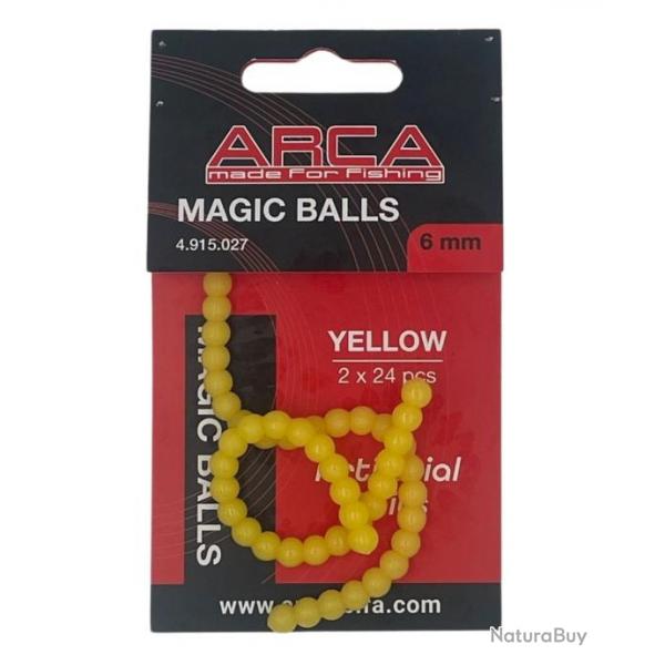 ARCA ESCHE ARTIFICIELLE MAGIC BALLS ARCA Jaune 6,00mm