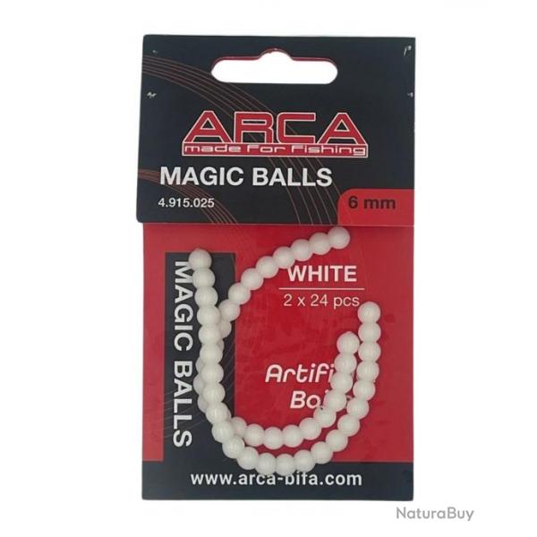 ARCA ESCHE ARTIFICIELLE MAGIC BALLS ARCA Blanc 6,00mm