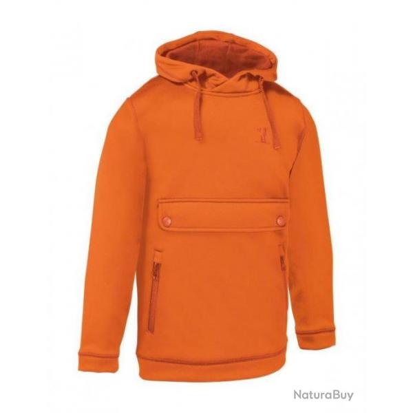 DESTOCKAGE 2025 ! Sweat Shirt Percussion Orange pour Enfant