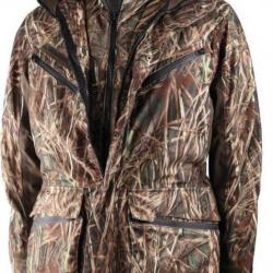 DESTOCKAGE 2025 ! Veste De Chasse Polyvalente Somlys 475W Multi hunt Camo Roseau