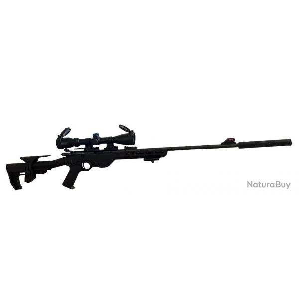 Carabine .22 LR Rossi 8122 sur Chassis TRACKR Avec lunette et silencieux