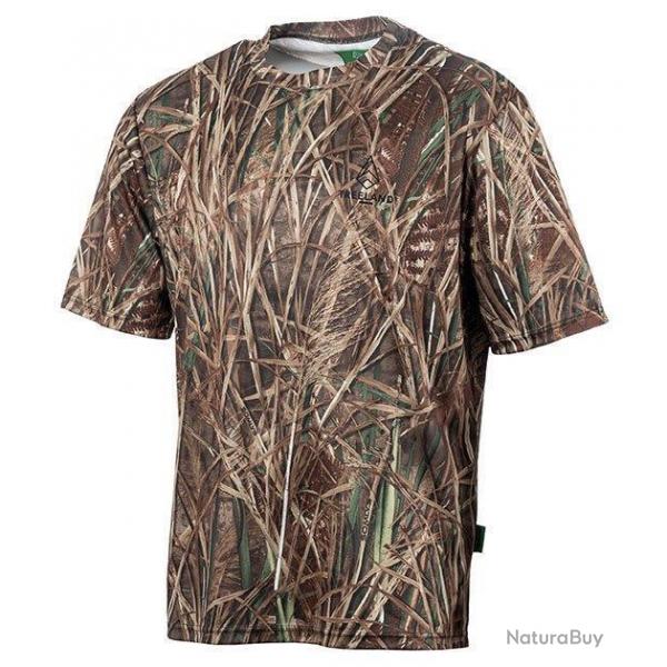 DESTOCKAGE 2025 ! T shirt De Chasse Treeland Camo Roseaux