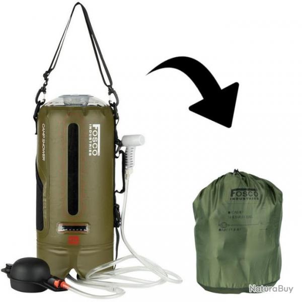 Douche Fosco Outdoor Camp Shower 12L avec pompe