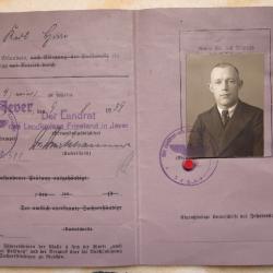 Permis de coduire allemand WW2 1939