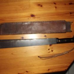 Machette US WW2 avec fourreau cuir