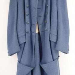 CAPOTE INFANTERIE MODELE 1915 DRAP BLEU HORIZON REUTLISATION TAILLEUR - FRANCE PREMIERE GUERRE MONDI