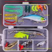 Lot De 12 Leurres Souples Pour Carnassiers - 12 Cm, Pour Bar, Truite, Brochet, Sandre, Mer Et Eau Douce