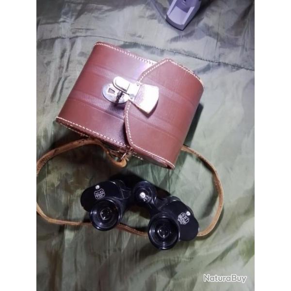 Belles jumelles compactes franaises BBT KRAUSS modle NIKAL 8x25 avec tui cuir