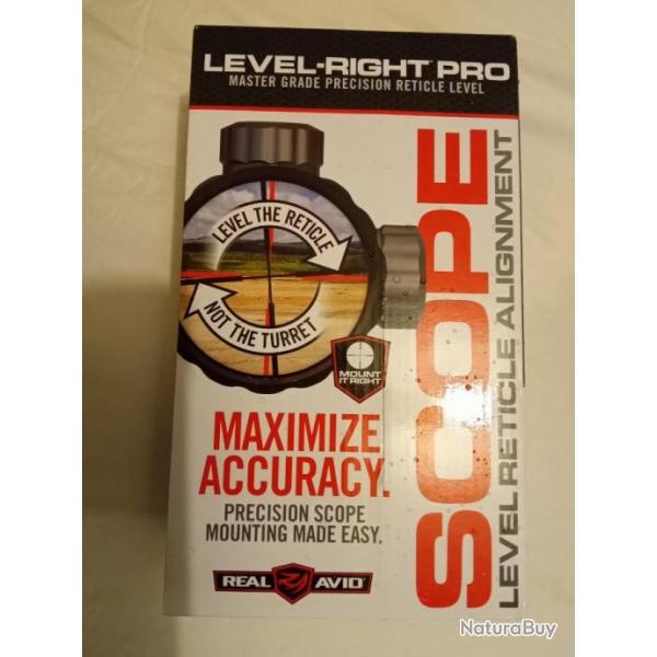 Outil Rglage De Niveau Lunette Real Avid Level Right Pro