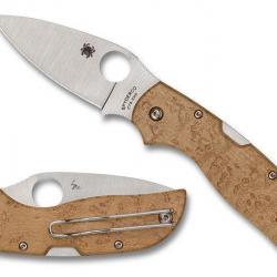 Spyderco C152WDP Chaparral Manche en bois d'érable