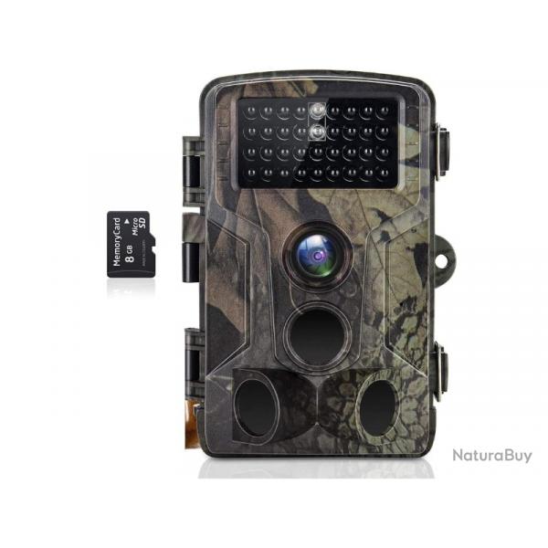 Camera de Chasse 50MP 4K Infrarouge Etanche Vision Nocturne jusqu' 25 mtres IP65