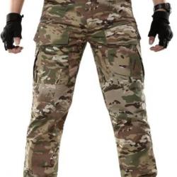 Hommes Tactique Militaire Pantalon Combat Paintball Pantalon en Plein Air Cargo Trainning Camo