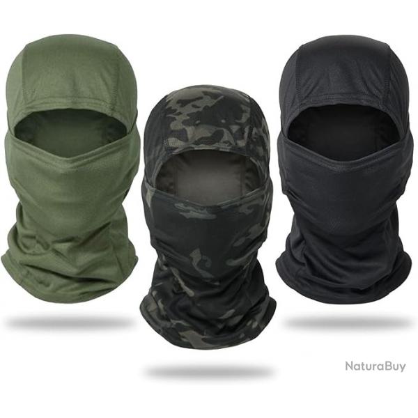 Chasse Cagoule Visage Masque Coupe-Vent Camouflage Tactique Militaire Cache Cou x3 Pices