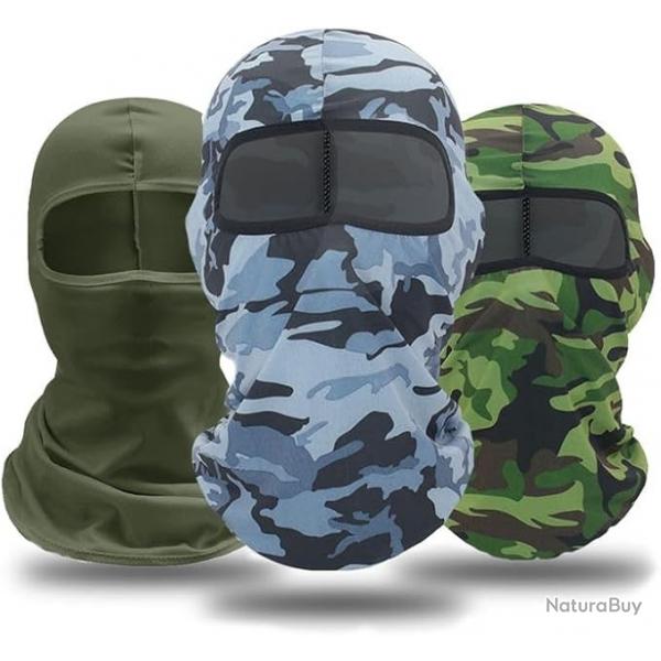 Chasse Cagoule Visage Masque Coupe-Vent Camouflage Tactique Militaire Cache Cou x3 PCS