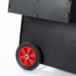 Roulettes pour poulailler surélevé 2 à 5 poules plastique recyclé