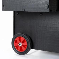 Roulettes pour poulailler surélevé 8 à 15 poules plastique recyclé