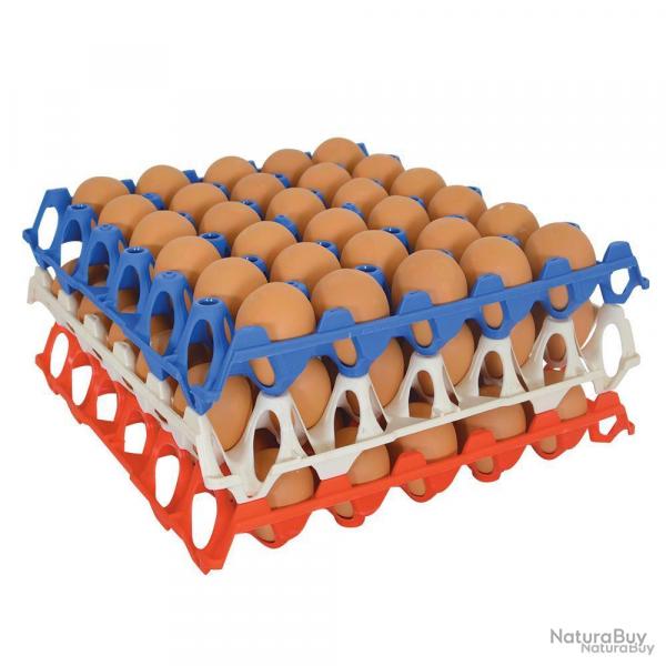 Lot de 10 plateaux  oeufs plastique empilable