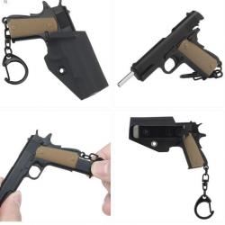 PORTE CLEF 1911 AVEC HOLSTER NOIR