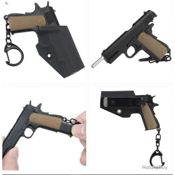 PORTE CLEF 1911 AVEC HOLSTER NOIR