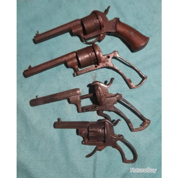 Lot de 4 revolvers  broches