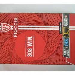 1 BOITE DE 20 BALLES CALIBRE 308 WIN FIOCCHI FMJ 147 GR NEUVE