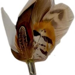 PLUMES POUR CHAPEAUX - COMPOSITION ARTISANALE - PINS