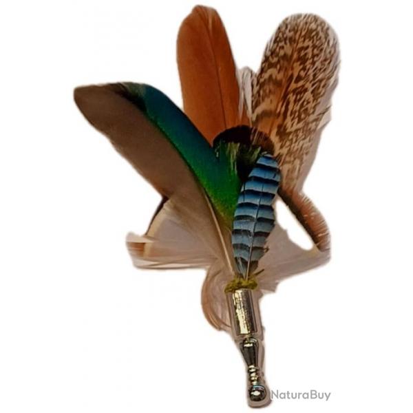 PLUMES POUR CHAPEAU - COMPOSITION ARTISANALE - PINS