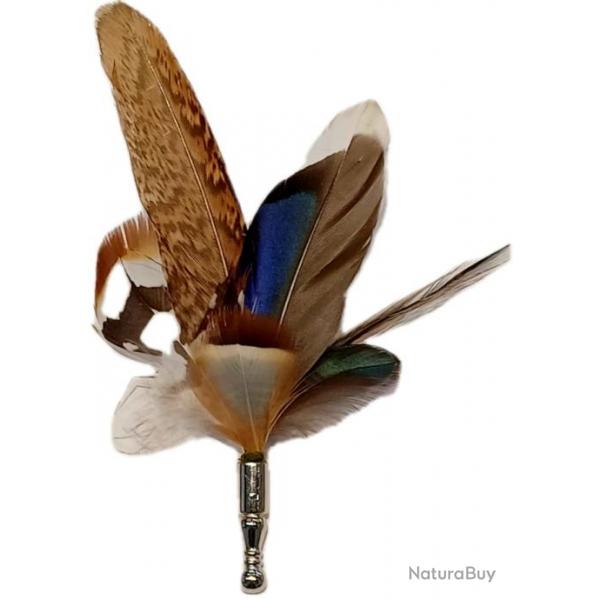 PLUMES POUR CHAPEAU - COMPOSITION ARTISANALE - PIN'S