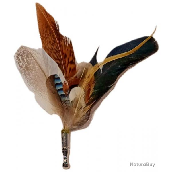 PLUMES POUR CHAPEAUX - COMPOSITION ARTISANALE - PIN'S