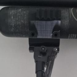 Pince bouteille pcp de 54mm à 62mm de diamètre 3 rails picatinny 21mm