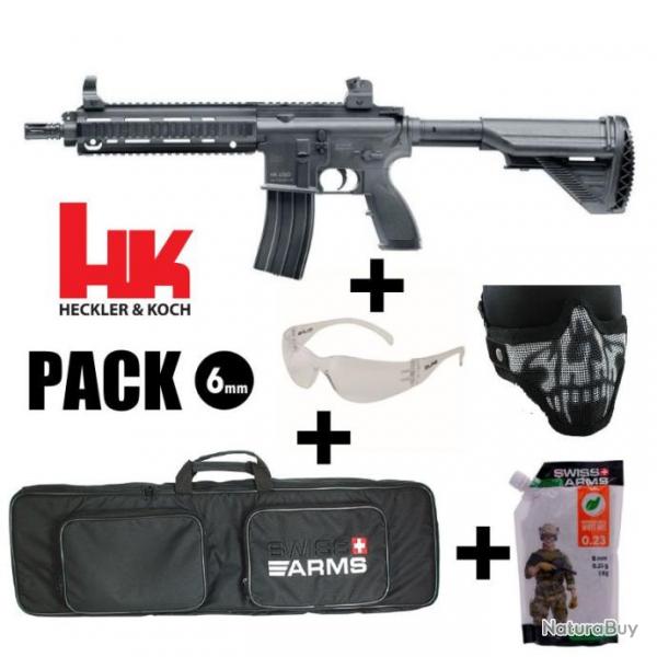 REPLIQUE AEG HECKLER & KOCH HK416 D Noir - 6 mm BB Rplique en pack prt  jouer