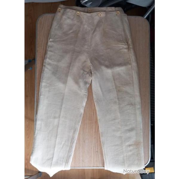 Pantalon  pont Marine Nationale Franaise, dat 1925, tat TTB