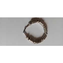 SUPERBE BRACELET ARGENT MASSIF ARTISANAT SCANDINAVE