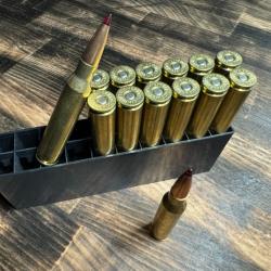 14 munitions HORNADY 338 LAPUA MAG 285 GR ELD MATCH