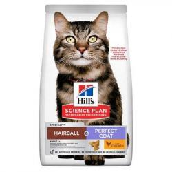 HILLS FELINE HAIRBALL PERFCOAT POULET 1.5KGS