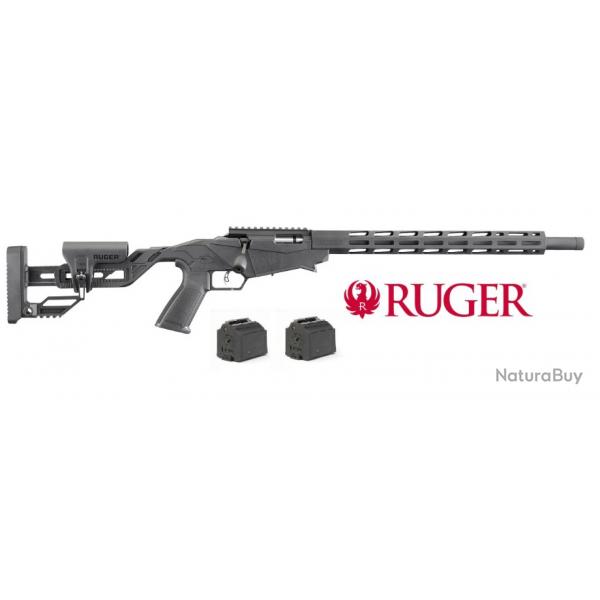 Ruger Prcision Rimfire 22LR noire carabine 22 lr 2 chargeurs inclus