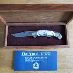 * Couteau à verrou "RMS Titanic" de marque Boker Solingen édition limitée 1988. *