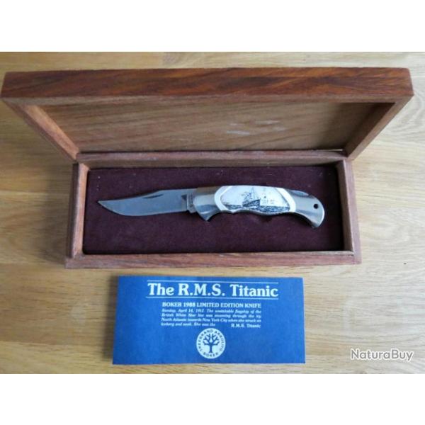 * Couteau  verrou "RMS Titanic" de marque Boker Solingen dition limite 1988. *