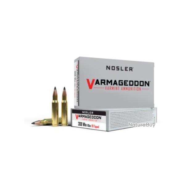 Cartouches NOSLER cal.308win varmageddon 110gr vg fbt par 60