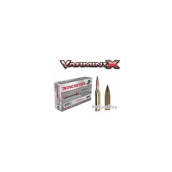 Balles Winchester Varmint X cal.243 Win 58 grains