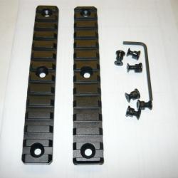 Lot de  deux rails  pour montage sur garde main Keymod  ( 13 slots )