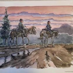 Winchester et Cavalerie Américaine  patrouille à cheval ex libris intact pour fan de western cow boy