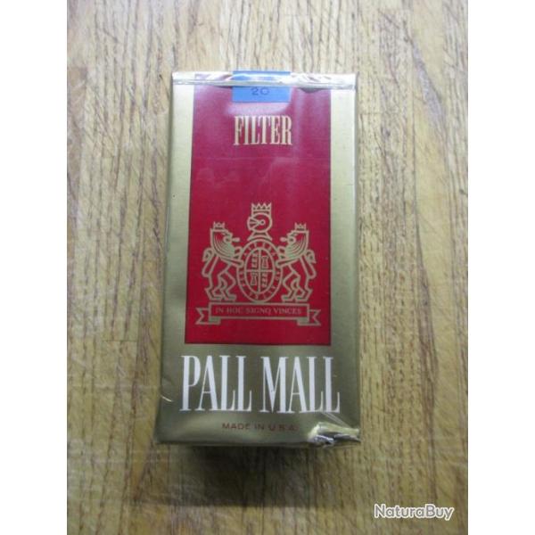 Paquete de cigarettes vintage Filter Pall Mail