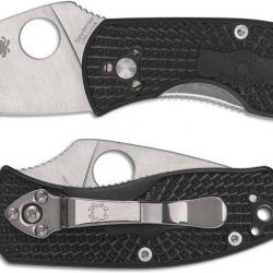 Spyderco Ambitious Lightweight C148PBK, couteau de poche