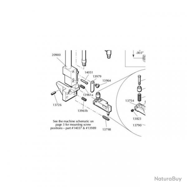 Dillon 13964 Tte de bouton 10-24x1/4 pour RL550